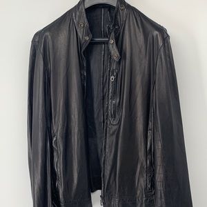 COPY - Salvatore Ferragamo Black Leather Jacket